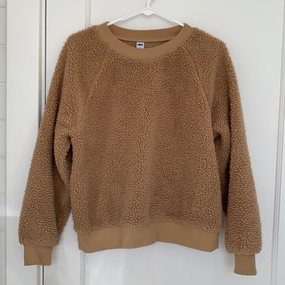 Old Navy Soft Sherpa crew neck sweater